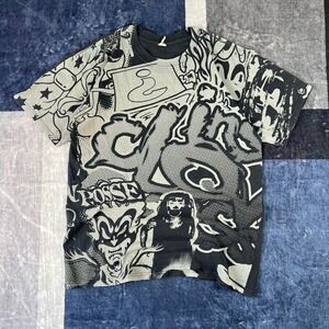 Vintage Insane Clown Posse ICP All Over Print Graphic T-Shirt Mens Large Black